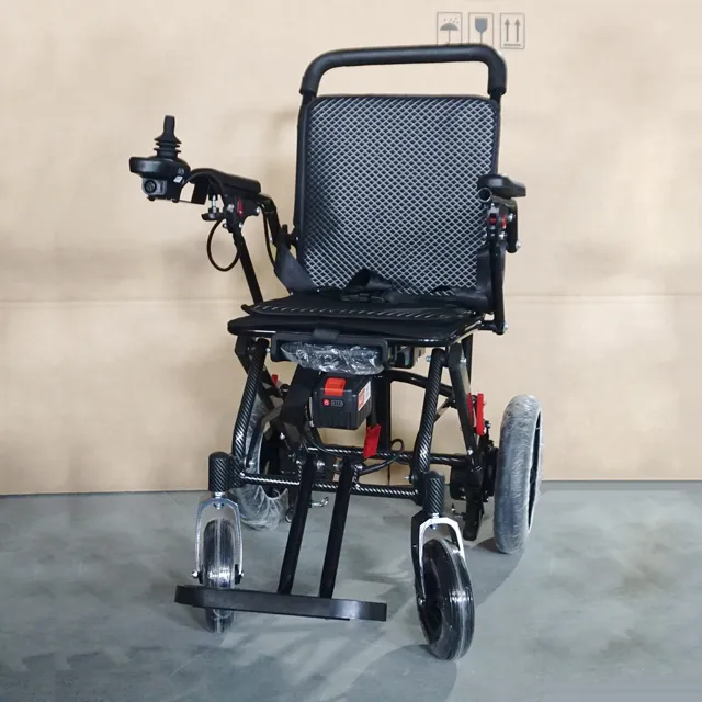 Aluminum Alloy and Carbon Fiber Portable Folding Reclining Airplane Available for Handicapped Use Electric Power Wheelchair