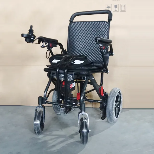 Aluminum Alloy and Carbon Fiber Portable Folding Reclining Airplane Available for Handicapped Use Electric Power Wheelchair