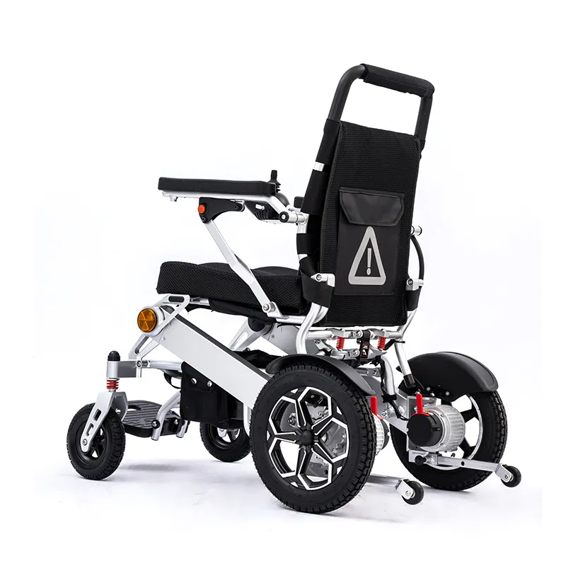 Lightweight foldable aluminum alloy frame electric wheelchair
