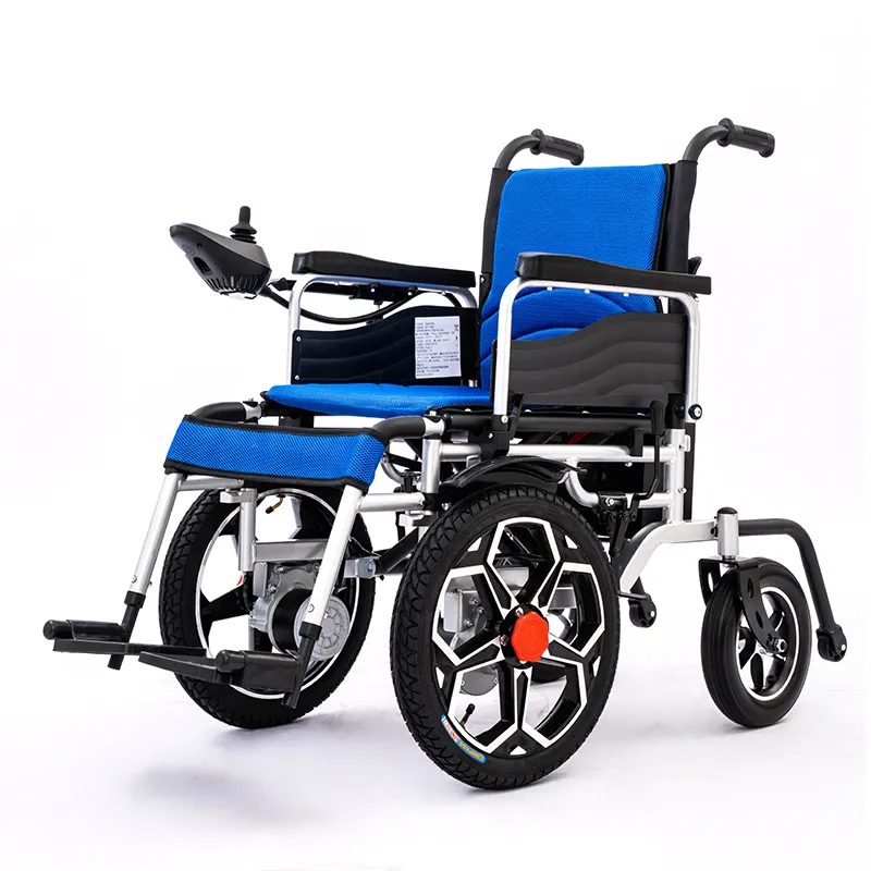 Ultra-light foldable carbon steel frame electric wheelchair