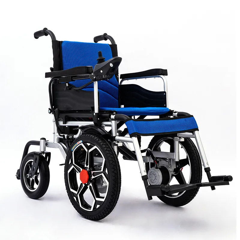 Ultra-light foldable carbon steel frame electric wheelchair
