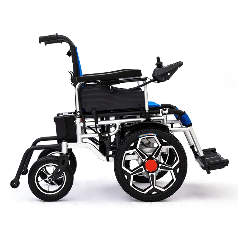 Ultra-light foldable carbon steel frame electric wheelchair