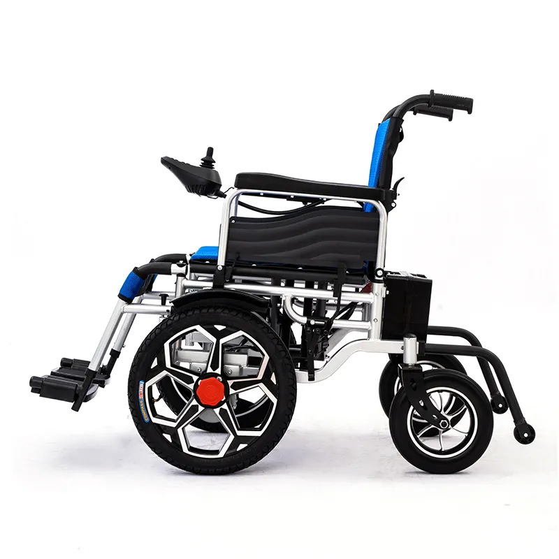 Ultra-light foldable carbon steel frame electric wheelchair