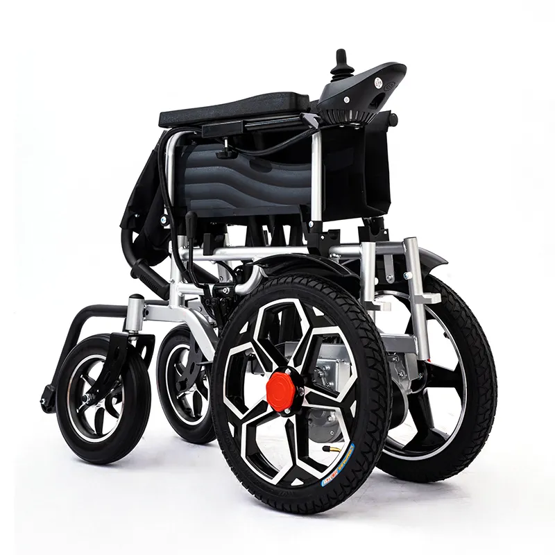 Ultra-light foldable carbon steel frame electric wheelchair