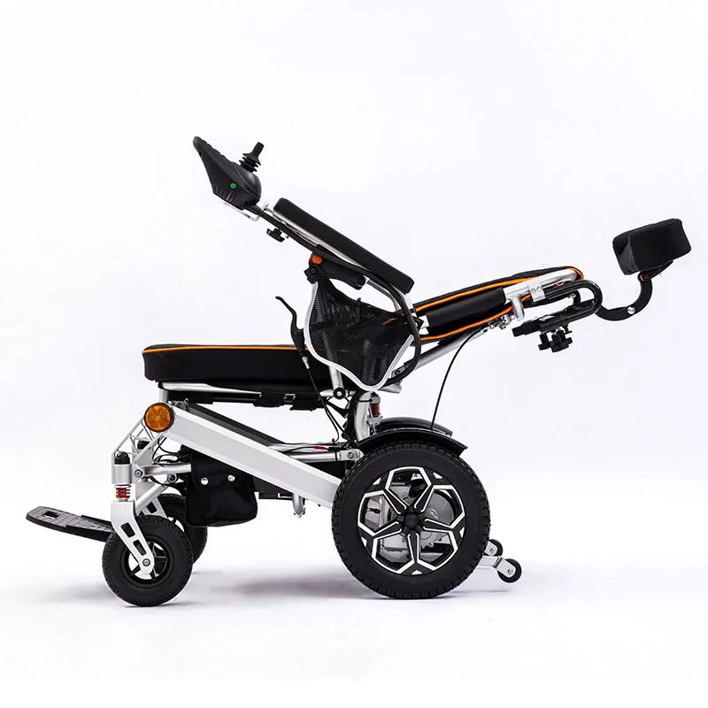Durable and foldable aluminum alloy electric wheelchair