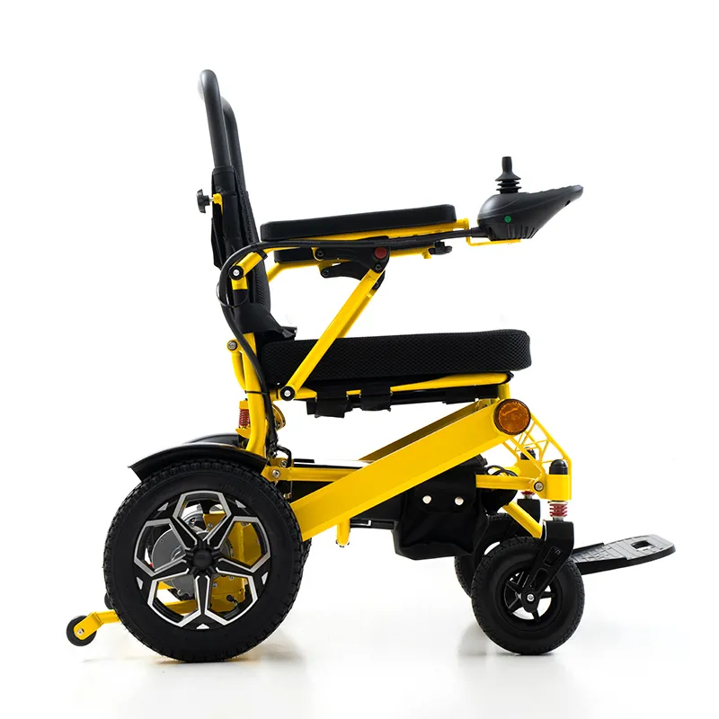 High-strength aluminum alloy foldable electric wheelchair