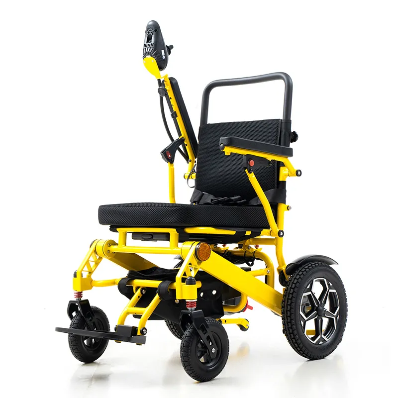 High-strength aluminum alloy foldable electric wheelchair