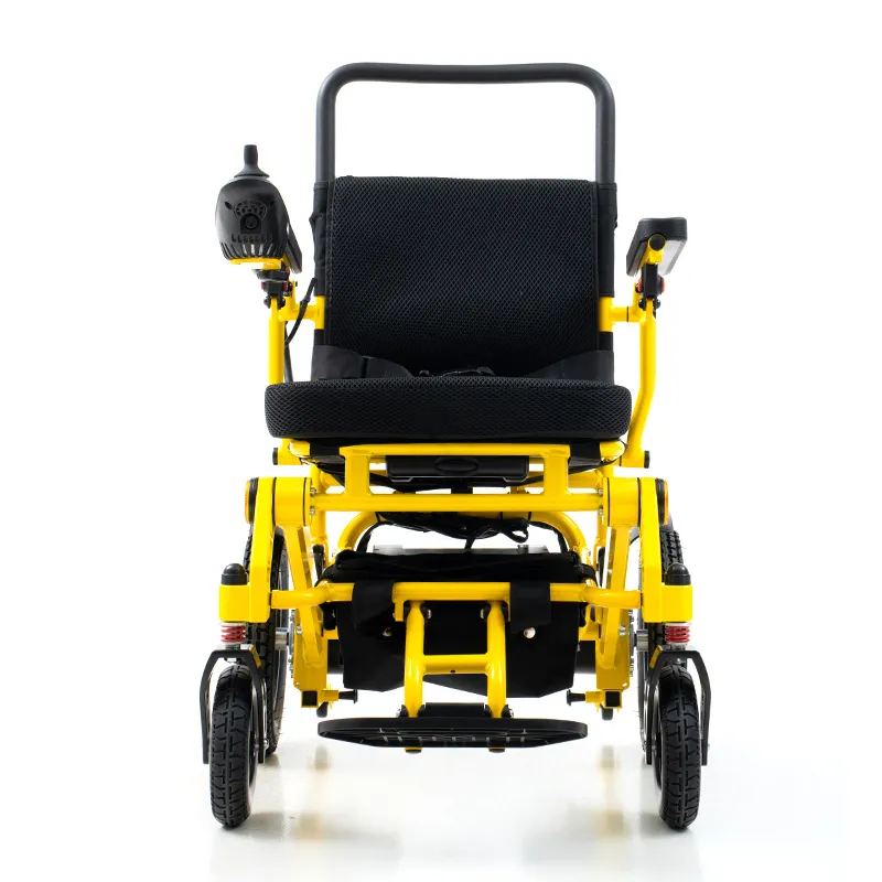 High-strength aluminum alloy foldable electric wheelchair