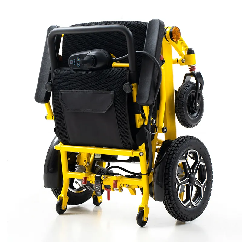 High-strength aluminum alloy foldable electric wheelchair