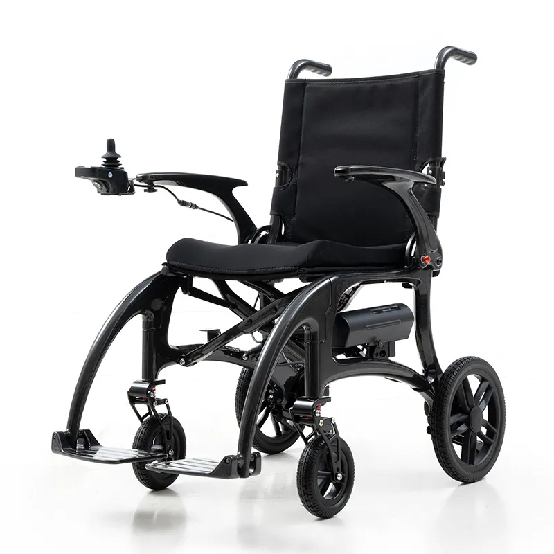 Lightweight and foldable carbon fiber electric wheelchair
