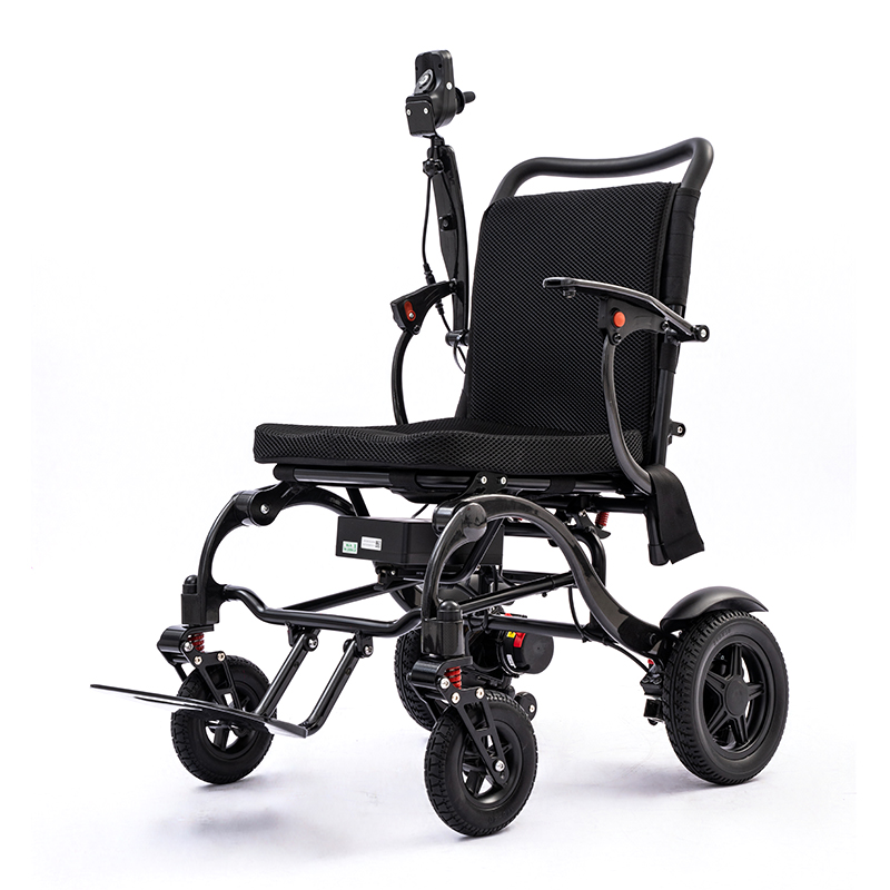 Carbon fiber frame folding electric wheelchair