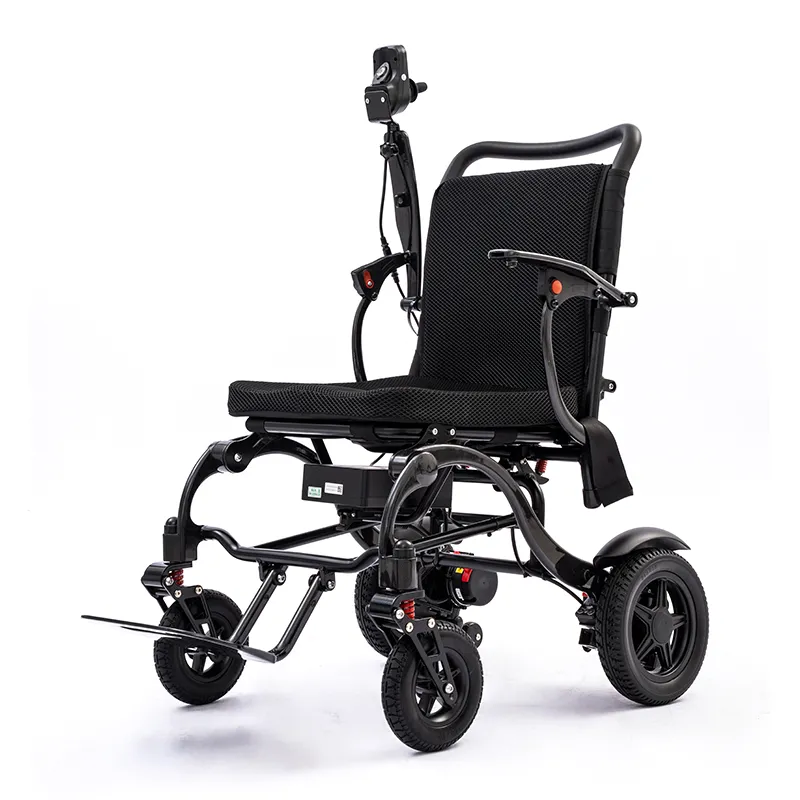 Carbon fiber frame folding electric wheelchair