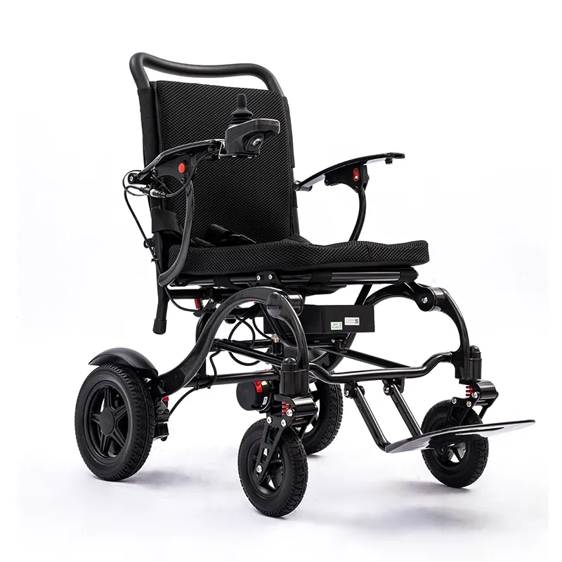 Carbon fiber frame folding electric wheelchair