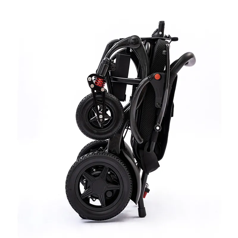 Carbon fiber frame folding electric wheelchair