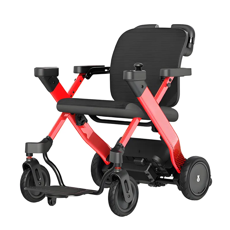 Lightweight folding electric wheelchair