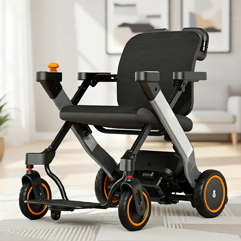 Lightweight folding electric wheelchair