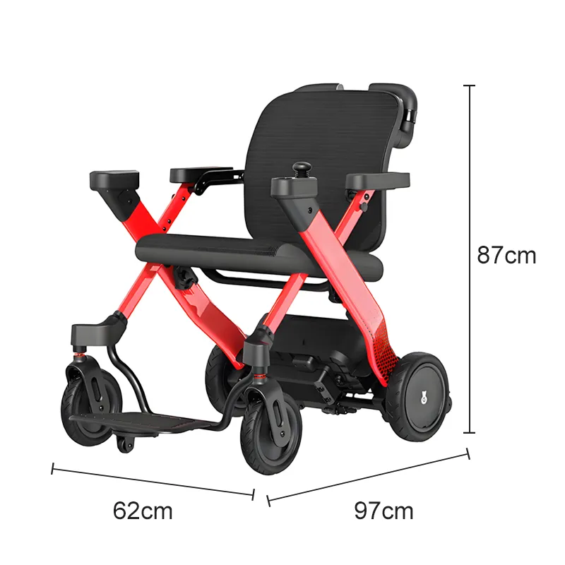 Lightweight folding electric wheelchair