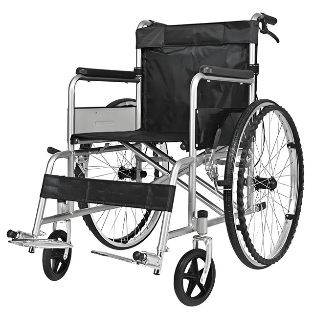 24-Inch Lightweight Portable Folding Wheelchair