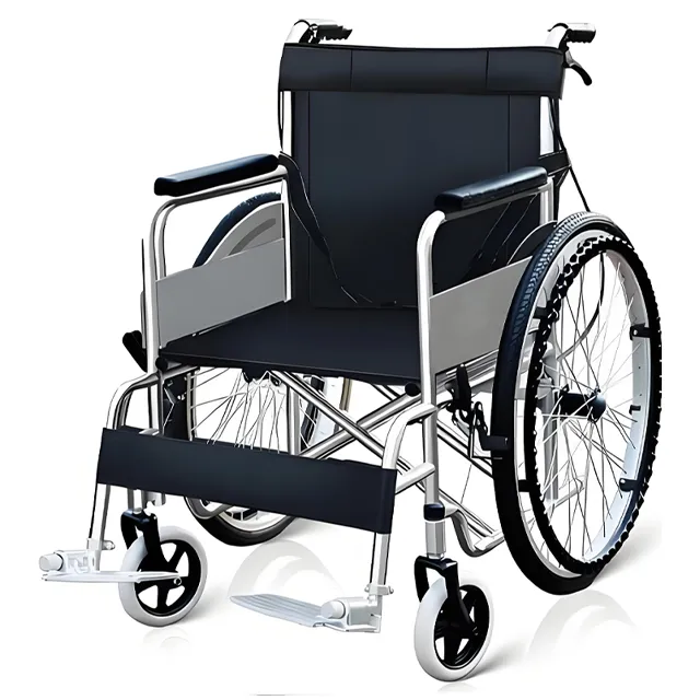 24-Inch Lightweight Portable Folding Wheelchair
