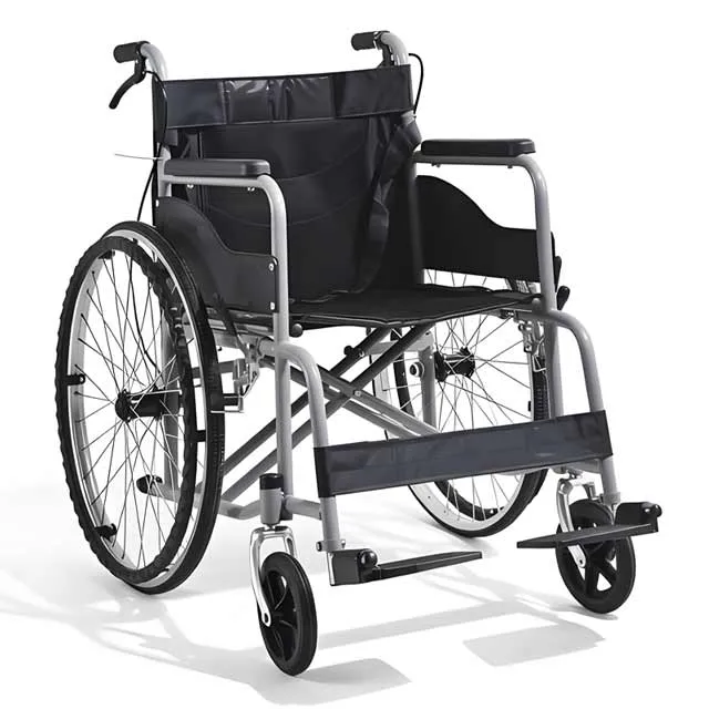24-Inch Lightweight Portable Folding Wheelchair