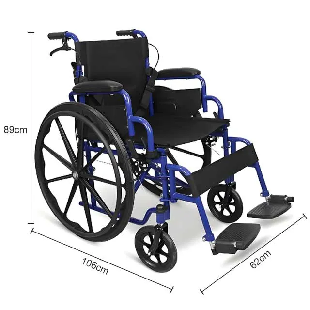 Carbon steel manual wheelchair
