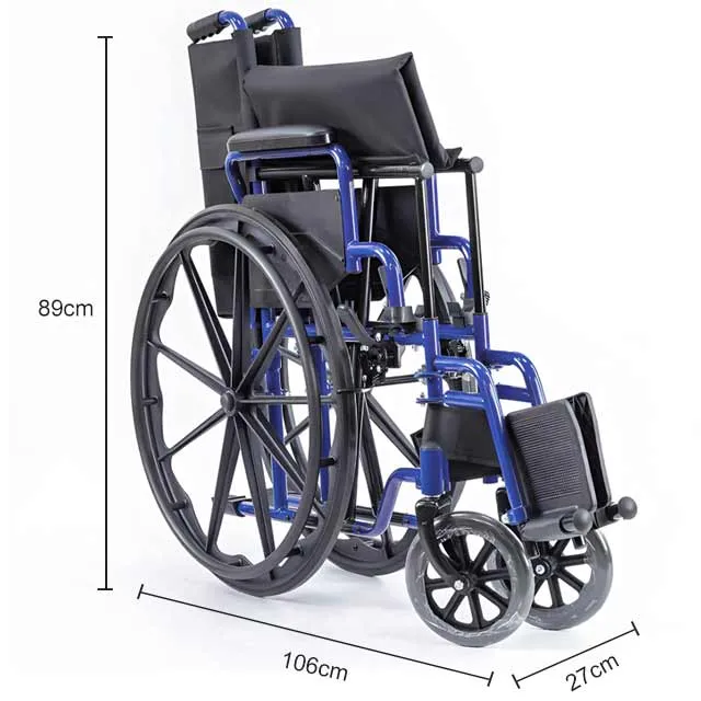 Carbon steel manual wheelchair