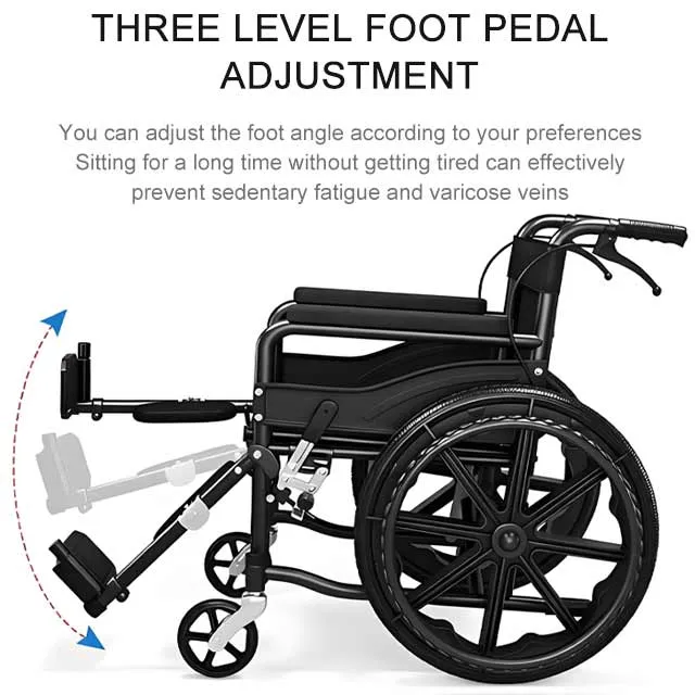 Manual wheelchair with elevating leg rests