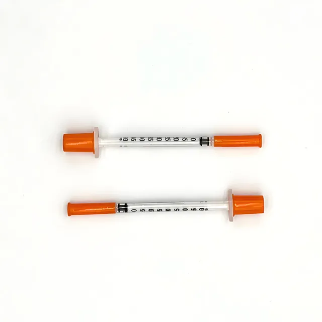 Orange Insulin Syringe 1cc 31G 8mm