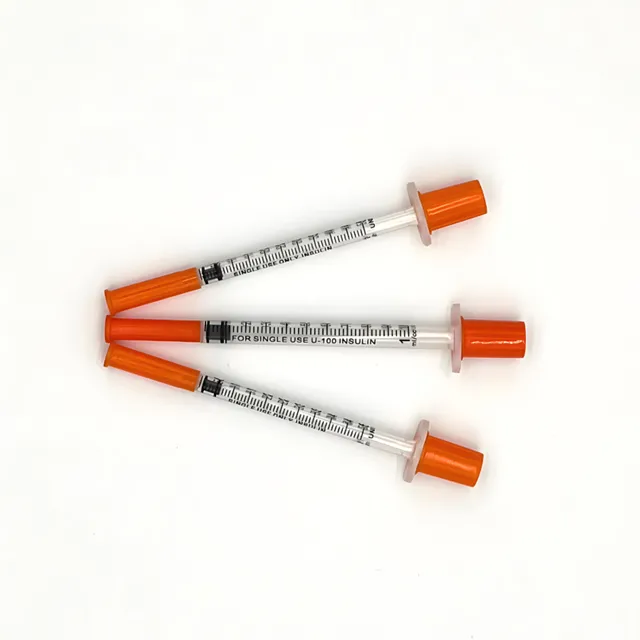Orange Insulin Syringe 1cc 31G 8mm