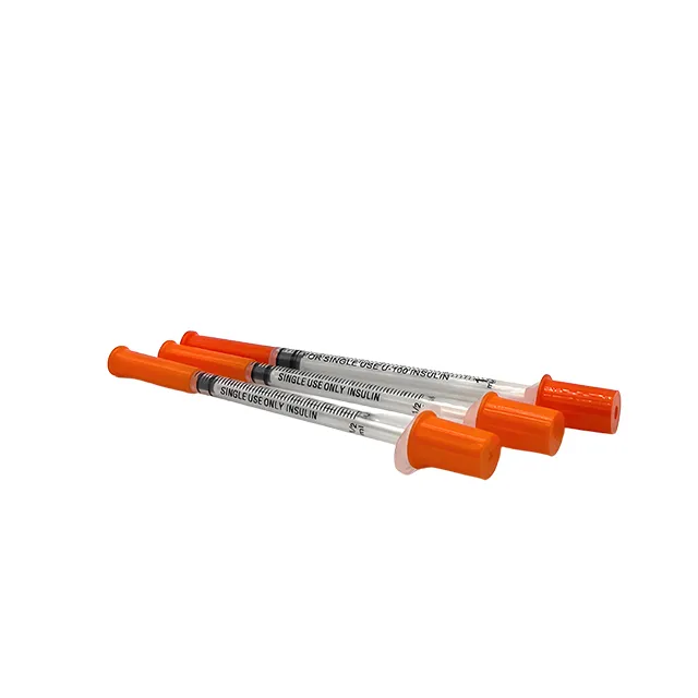 Orange Insulin Syringe 1cc 31G 8mm