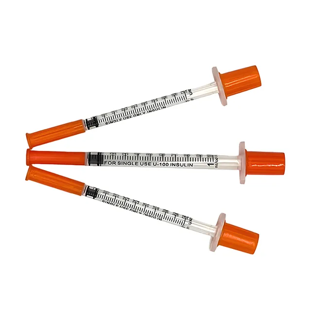Orange Insulin Syringe 1cc 31G 8mm