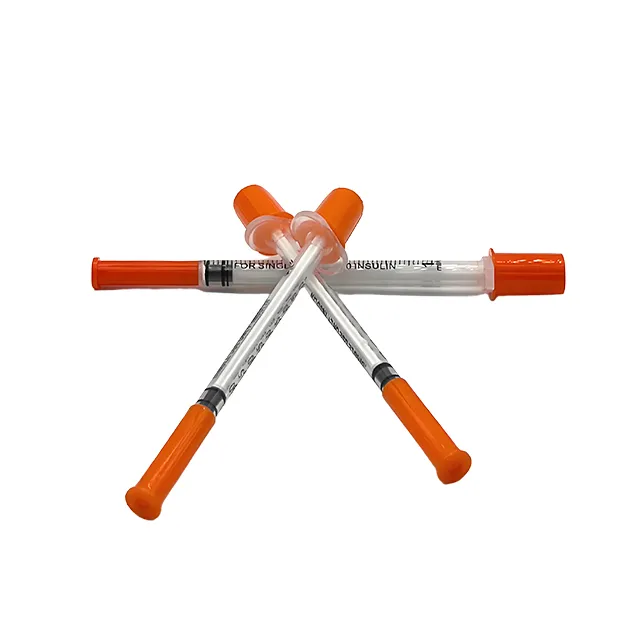 Orange Insulin Syringe 1cc 31G 8mm