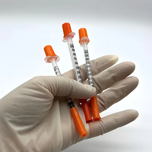 Orange Insulin Syringe 1cc 31G 8mm