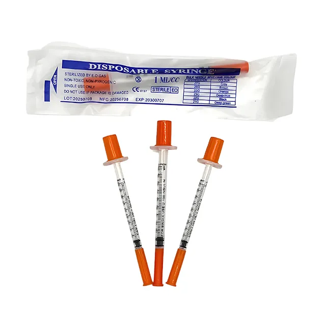 Orange Insulin Syringe 1cc 31G 8mm