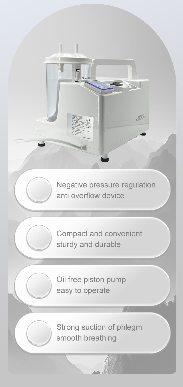 Portable Phlegm Suction Unit