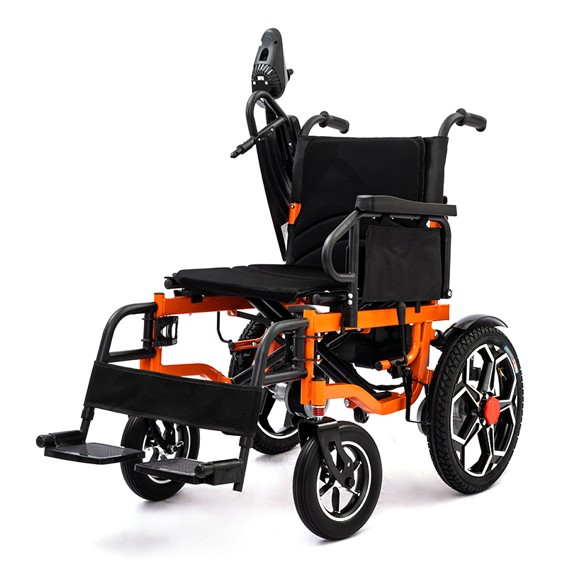 Widened carbon steel frame foldable wheelchair