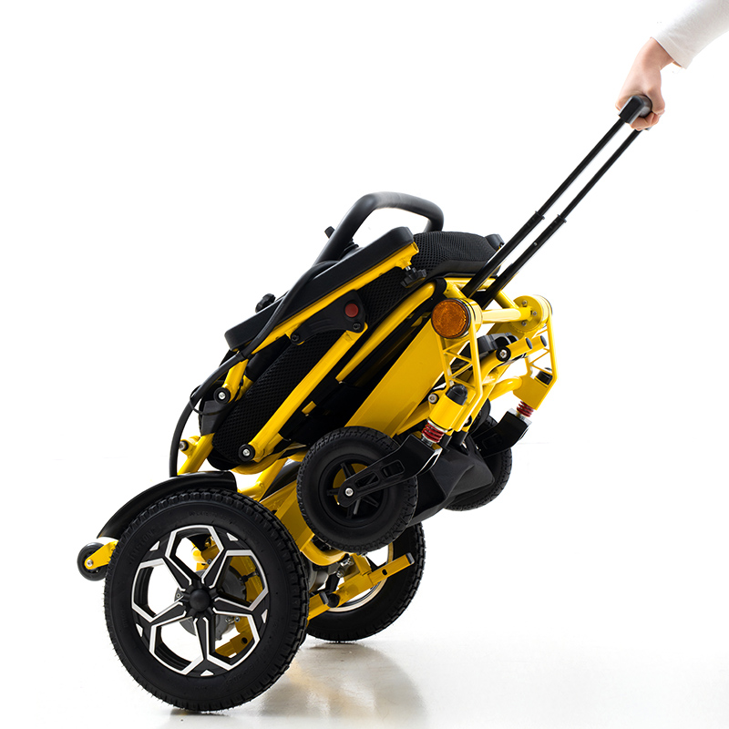 High-strength aluminum alloy foldable wheelchair