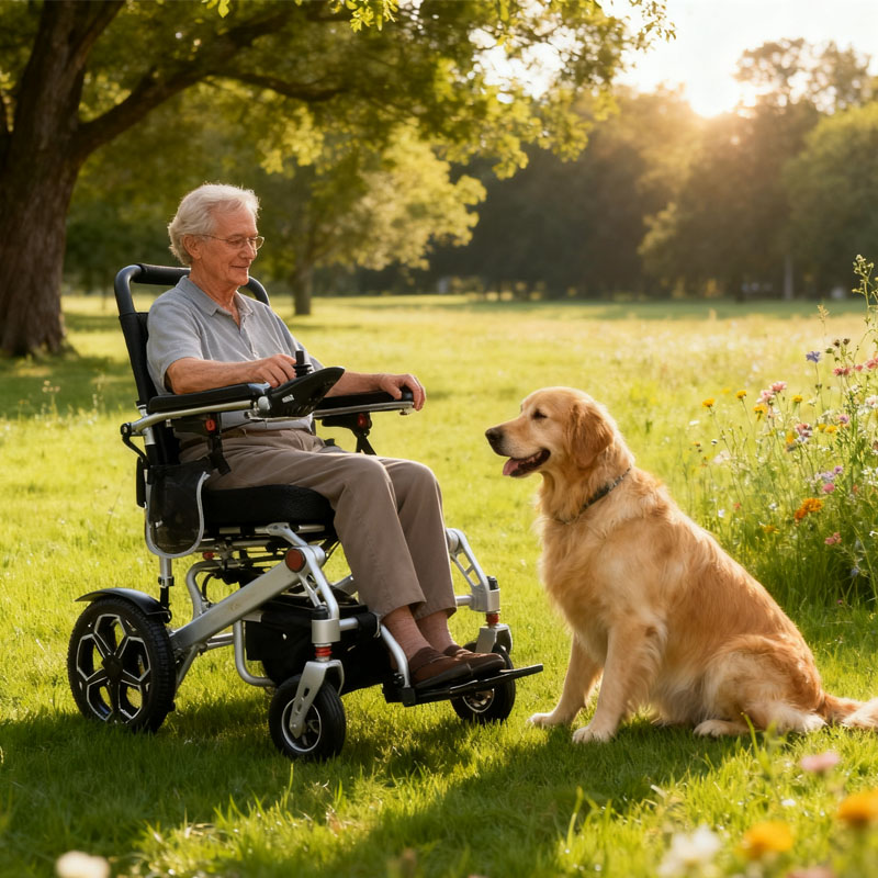 Aluminum Alloy Low Noise Electric Wheelchair Aluminum Alloy Low Noise Electric Wheelchair