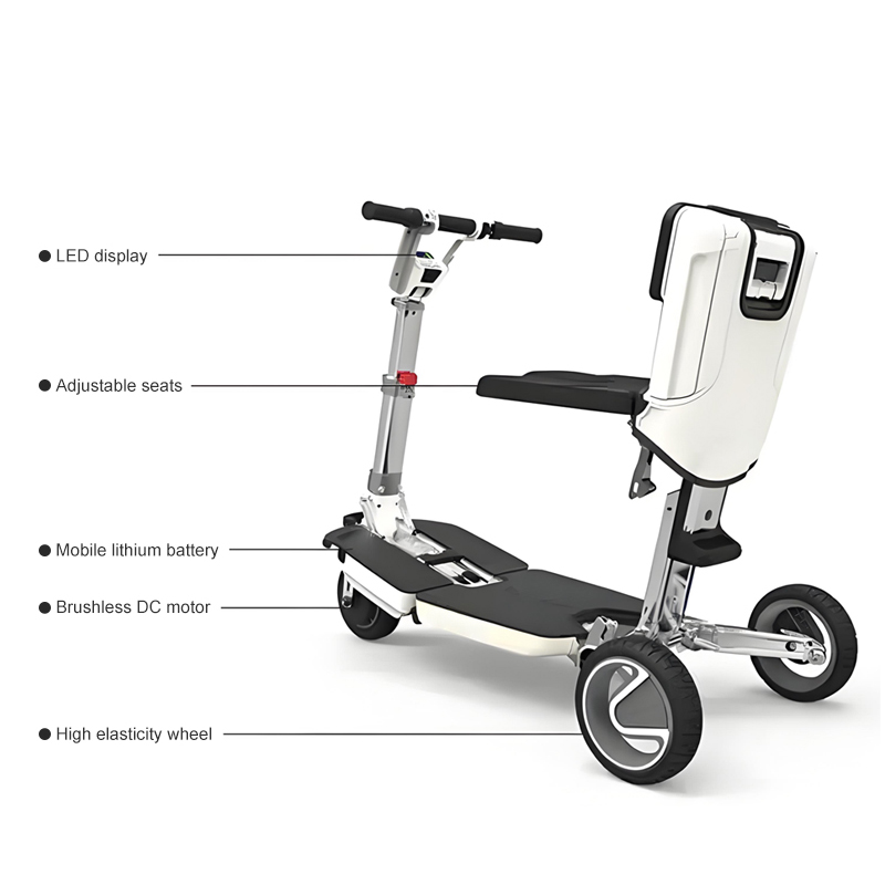 Folding travel mobile scooter